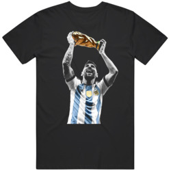 Lionel Messi World Champion Argentina  2022 The GOAT Soccer  T Shirt