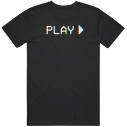 Play Vhs Retro The Vhs Display Font  T Shirt