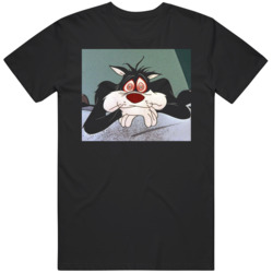 Sylvester The Cat Looney Tune Classic Cartoon Fan T Shirt