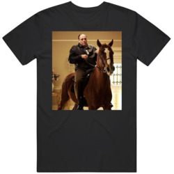 Tony Soprano On Horse Tv Show Fan T Shirt