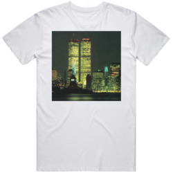 New York City Twin Towers Skyline  T Shirt