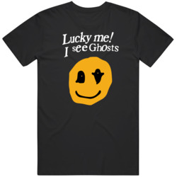 Lucky Me I See Ghosts Smiley   T Shirt