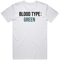 Philadelphia Football Fan Funny Blood Type Parody T Shirt