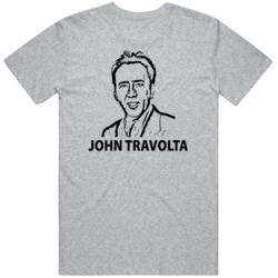 Nicolas Cage Movie Face Off Funny John Travolta V2   T Shirt