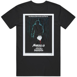 Cult Classic Movie Friday The 13 Part 3 Spanish Movie Fan T Shirt