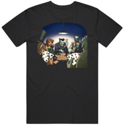 Batman TAS Almost Got Him Poker Game Tv show Fan  T Shirt