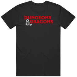 Dungeons And Dragons Red Logo T Shirt