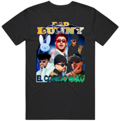 Bad Bunny Cool Collage Music Lover  T Shirt