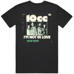 10CC Not in love Album Cover Music Lover  T Shirt