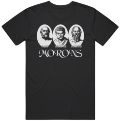 Plato  Aristotle Socrates  Morons Movie Fan  T Shirt