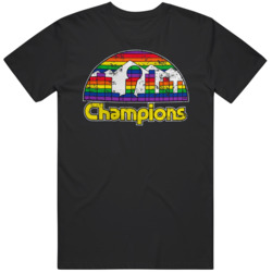 Champions Denver Basketball Distressed Fan  T Shirt