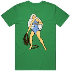 Jungle Girl Retro Super Friends  T Shirt