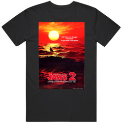 Retro Classic Jaws 2  Movie T Shirt