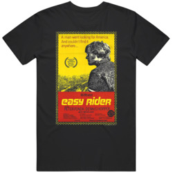 Easy Rider  Retro Cult Classic Movie Fan  V6 T Shirt