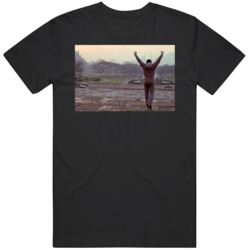 Classic Movie Rocky Steps Scene Fan  T Shirt