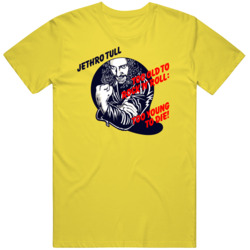 Jethro Tull Too Old To Rock & Roll Retro Music Fan  T Shirt