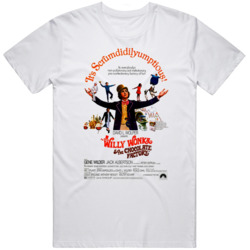 Willy Wonka And The Chocolate Factory Retro Movie  Fan T Shirt