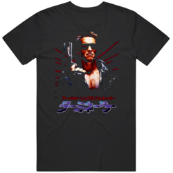 Terminator 2 Japanese Poster Movie Fan T Shirt
