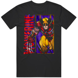 Wolverine Panel X-Men Comic Fan  T Shirt