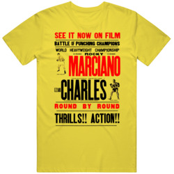 Rocky Marciano Vs Ezzard Charles Heavyweight Boxing Fan Fight  V2 T Sh