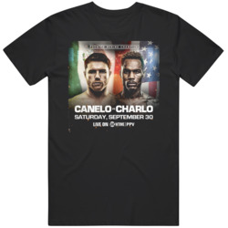 Canelo Vs Charlo Poster Fight Fan Boxing Fan Fight V2  T Shirt