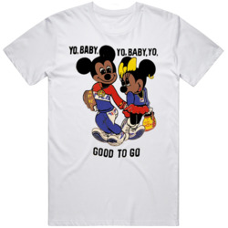 Yo Baby Yo Good To Go Mickey and Minnie Vintage Style T Shirt