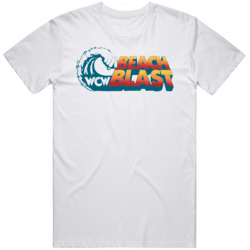 Beach Blast Retro Wrestling Fan  T Shirt