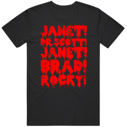 Rocky Horror Picture Show Janet Brad Dr Scott  T Shirt