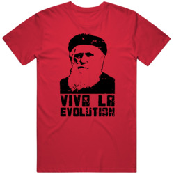 Charles Darwin Funny Viva La Evolution T Shirt