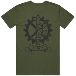 IMI  Israel Military Industries Logo Distressed T Shirt