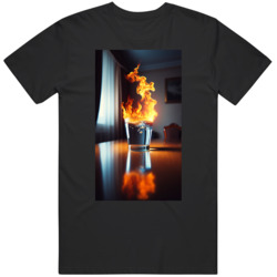 a glass of water on fire T Shirt