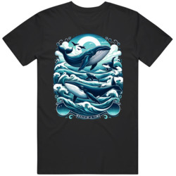 Whale Lovers Whale of a Time  T Shirt
