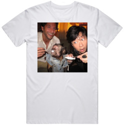 Funny Hangover Chow and Monkey Scene Movie Fan  T Shirt