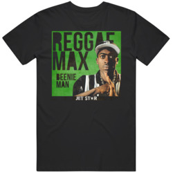 Reggae Max Beenie Man Jet Star  T Shirt