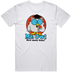 Tootsie Roll Mr Owl How Many Licks T Shirt