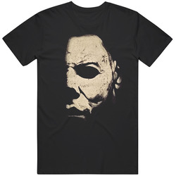 Michael Myers Half Mask Halloween Movie Fan T Shirt