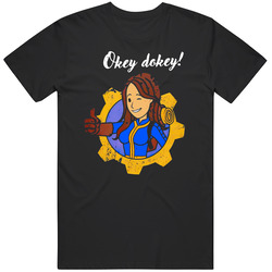 Fallout Lucy MacLean Okey Dokey Distressed T Shirt