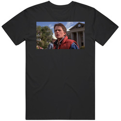 Back to The Future Marty McFly Classic Cult Movie Scene T Shirt