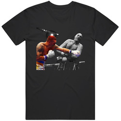 Oleksandr Usyk vs Tyson Fury Action Shot Boxing Fan  T Shirt