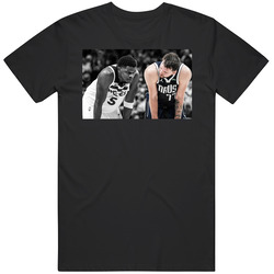 Luka Doncic Anthony Edwards Stare Down Pic Basketball Fan  T Shirt