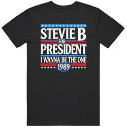 Nostalgic Presidential Slogan Stevie B Euro and Dance Music Fan   T Sh