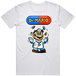 Retro Dr Mario NES  Funny Cool T Shirt