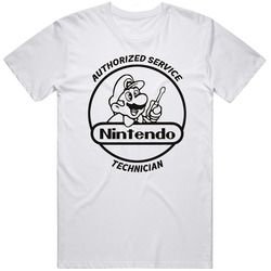 Funny Nintendo Authorized Service Tech  T Shirt