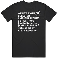 Aphex Twin Shirt Selected Ambient Works Volume Ii Records V2  T Shirt