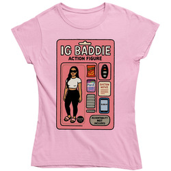 Ig Baddie Funny Barbie Parody Great Gift Idea  Ladies T Shirt