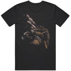 Retro Distressed Leia Choking Jabba The Hutt great gift idea T Shirt