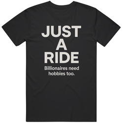 Funny Blue Origin Funny Just a Ride Billionaires Need Hobbies Too  gift idea  T Shirt