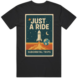 Funny Blue Origin  Funny Just A Ride   Gift Idea V9  T Shirt
