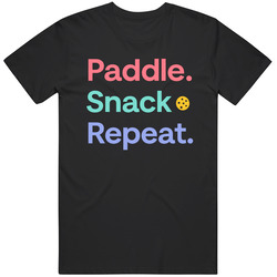Cool Pickle Snack Repeat Pickle Ball Fan Funny Gift Idea  T Shirt