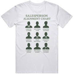 Glengarry Glen Ross Sales Person Alignment Chart Movie  Fan Great Gift Idea  T Shirt